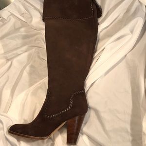 Kor By Michael Kors Tall Brown Suede Boots